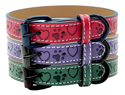 Collar Para Perros Raza Ch Med Y Gde Tipo Piel Ajustable Color Morado Tamaño del collar Extra Chico ECh/XS