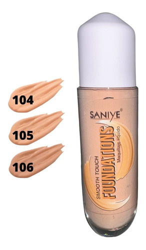 Maquillaje Liquido Touch 24 Hrs Alta Cobertura Saniye R6011