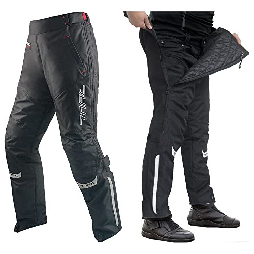 Pantalones Desmontables De Invierno Montar Moto Hombres...