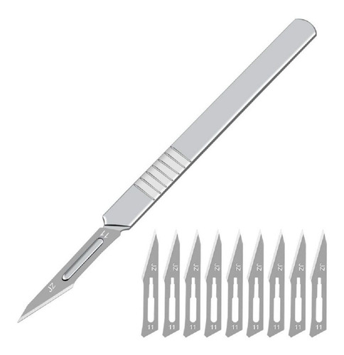  Kit Bisturi Precisão Unhas Calos 10 Peças