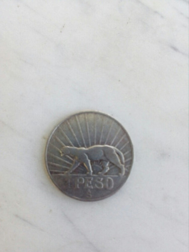 Antigua Moneda Un Peso Año 1942 Uruguaya De Coleccion