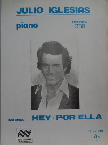 Partitura Piano Hey E Por Ella Julio Iglesias