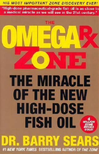 Omega Rx Zone, De Barry Sears. Editorial Harpercollins Publishers Inc, Tapa Blanda En Inglés