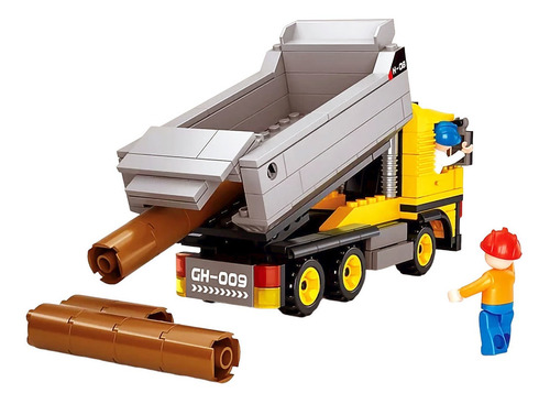 Camión Volquete Block Armable 384 Pcs M38-b0552 Sluban