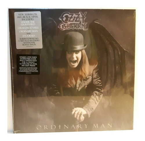 Ozzy Osbourne Ordinary Man Lp Black 140 Gram Scream Just