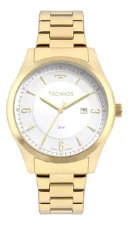 Relógio Masculino Technos Steel Dourado Envio 24 Hs Cor do fundo Branco
