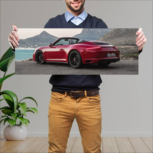 Cuadro 30x80cm Auto 2017 Porsche 911 Carrera Gts 69