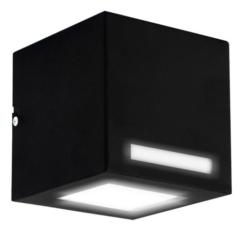 Pack X2 Gioluce Aplique Unidireccional Luz Gu10 Led Exterior Lampara Color Negro