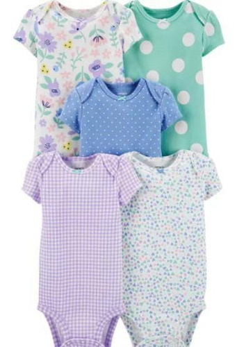 Pack X5 Bodys Carters Algodon Niña 