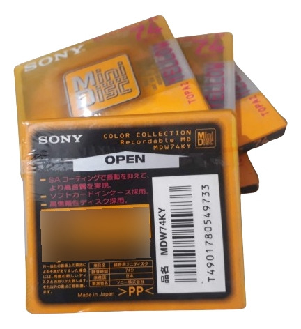 5 Md's Sony Yellow 74 Minutos Novos Lacrados :)