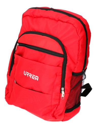 Mochila Sport Con Tirantes Acolchonados Urrea Color Rojo