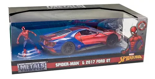 Carro Metals Die Cast Homem-Aranha (Spider-Man) & Carro Ford GT