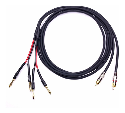 Cess 038 Par Altavoz Conector Rca 2 Cable Banana 4 3 Pie