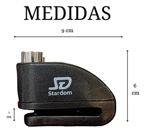Traba Disco Frenos Moto Alarma 110 Db Seguridad 7 Mm Sensor