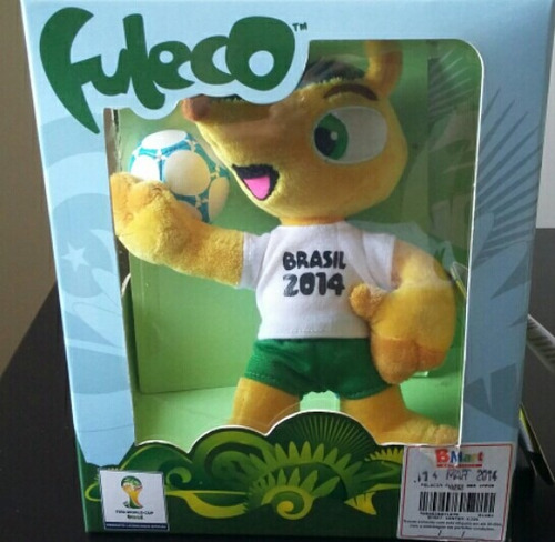Fuleco Tatu Bola Mascote Copa 2014 Pelúcia 18cm