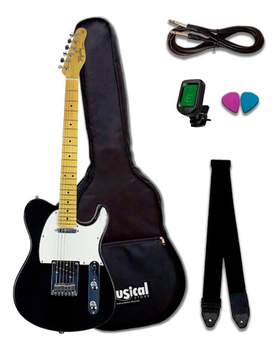Guitarra Tagima Tw-55 Tw 55 Bk Kit Com Capa