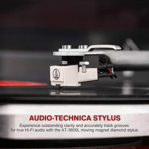 Tocadiscos 1byone Ajustable Con Conexión Inalámbrica -rojo