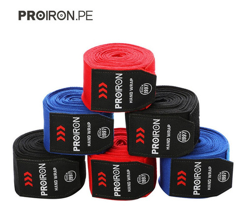 Imagen 1 de 1 de Vendas De Boxeo Azules Proiron 4.5m