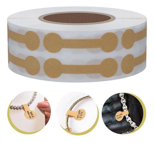 Etiquetas Para Joyeria, Mxwnb-001, 1 Rollo Con 500 Etiquetas