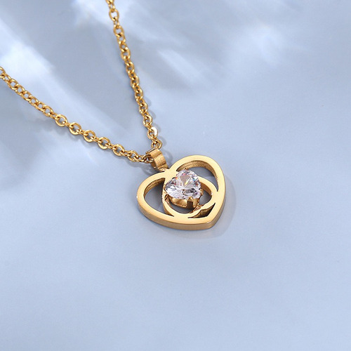 Collar De Corazon Con Tarjeta Regalo Para Mujer Chica Novia