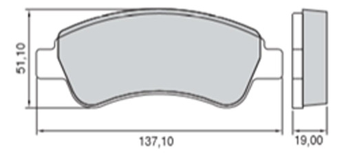 Imagen 2 de 5 de Pastilla De Freno Peugeot 207 208 C4 Delantera Bosch