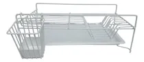 Comprar Secaplatos Bajo Blanco Con Cubiertero 39x22 Altura 14cm 