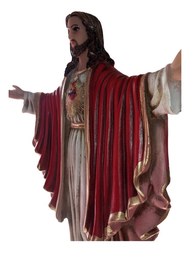 Sagrado Corazón De Jesús Figura Decorativa 