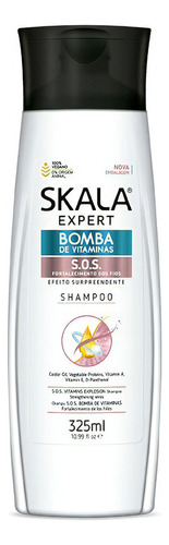 Shampoo Skala Sos Bomba De Vitaminas 325 Ml Brillo Y Suave