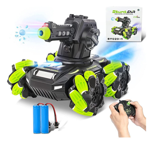 Rc Tank Shooting Water Bullets 2.4ghz Control Remoto Co...