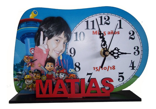 10 Reloj Souvenir Personalizado Cumpleaños Infantil Original