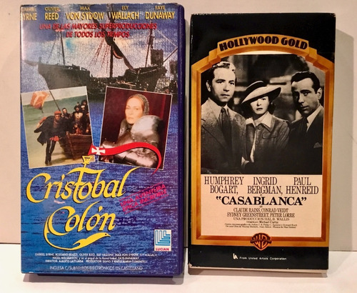 Casablanca  Cristobal Colon 2 Vhs Originales 