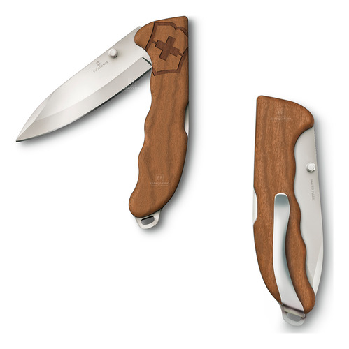 Canivete Victorinox Evoke Clip Madeira Wood 4f 0.9415.d630