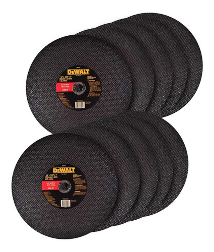 Discos Abrasivos Dewalt Dw0014 14 PuLG 10pzs Color Negro