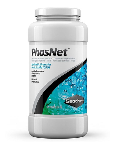 Seachem Phosnet 250gr Filtracion Elimina Fosfato Y Silicato