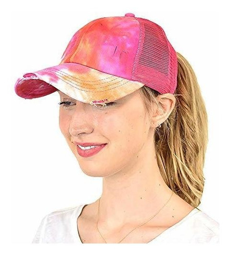 Ponycap Desordenado Alta Bun Ponytail Ajustable Gorro Rk5w3