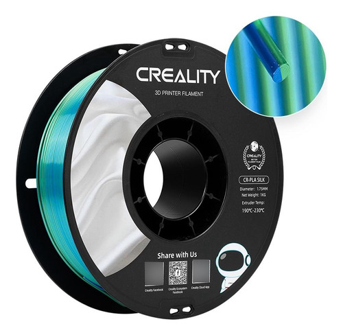 Filamento Creality Cr-silk (azul E Verde) 1,75mm 3301120011