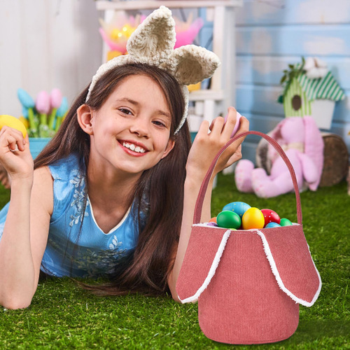 Canasta De Conejito De Pascua Bolsas De Cubo De Pascua Con O