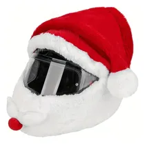 Comprar Funda Para Casco De Moto, Cubre Cascos De Peluche Papa Noel