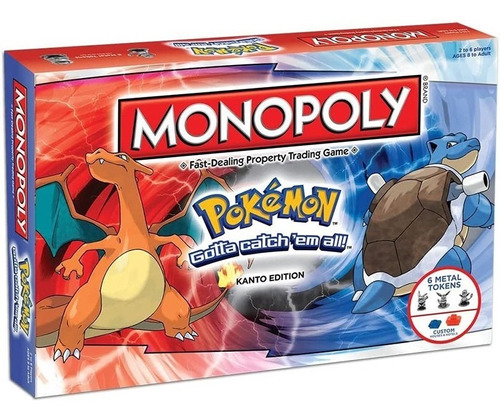 Juego De Mesa Monopoly Pokemon Kanto Edition Nuevo Sellado