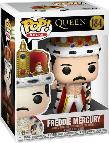 Funko Pop! Queen - Freddie Mercury King #184 Caja Dañada