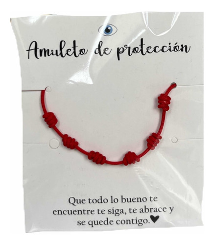 Pulsera Roja 7 Nudos