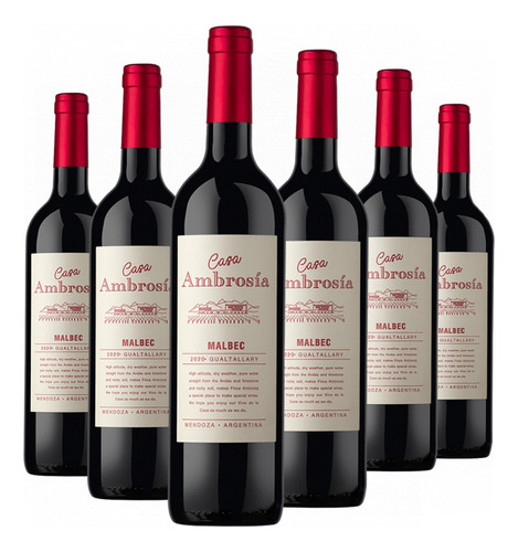 Vino Casa Ambrosia Malbec Caja 6x750ml