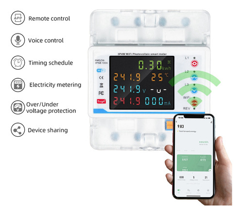 Disyuntor Inteligente Tuya Wifi Con Cierre Automático Pr