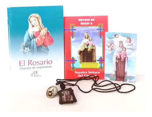 Escapulario Virgen Del Carmen (paq. 5 Productos)