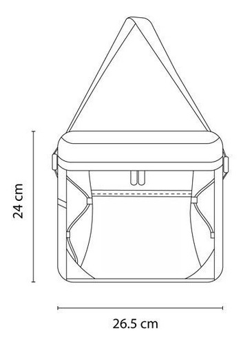 Hielera Bolsa Interna Impermeable Y Bolsa Lateral De Red