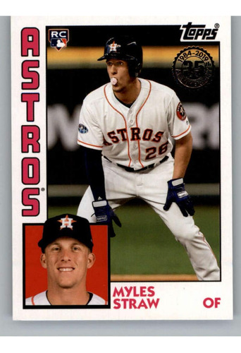 2019 Topps 1984 Topps Rookies 84r-ms Myles Straw Houston Ast