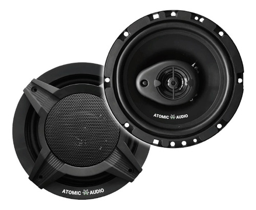 Par De Bocinas Atomic 6.5 PuLG. Carro 3 Vias 45w Rms Iron65