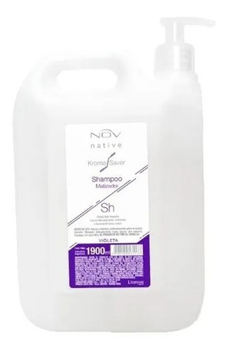 Shampoo Matizador Kroma Saver  Violeta 1900ml Con Bomba