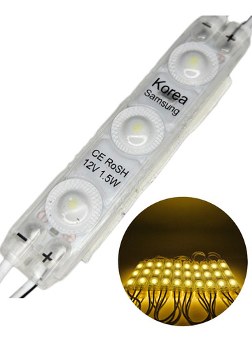 Modulo Led 3 Led 6313 2835 Para Exteriores 12v 10 Piezas
