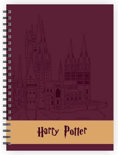 Caderno Grande Capa Dura Harry Potter #3 Quadriculado 96fls 